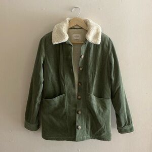 Sézane | Will Jacket in Green Corduroy | Size XS